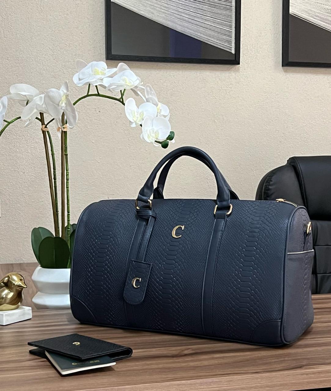 MALETA LCON TAG LATERALES AZUL MARINO