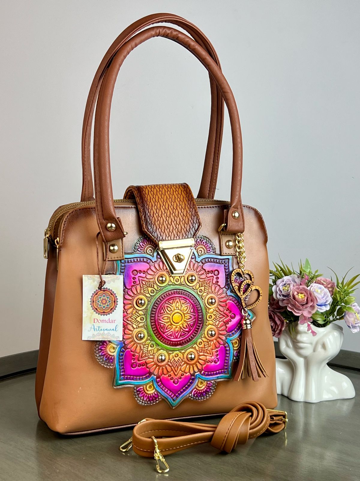 MOD. DOMDAR EVE CAMEL MANDALA