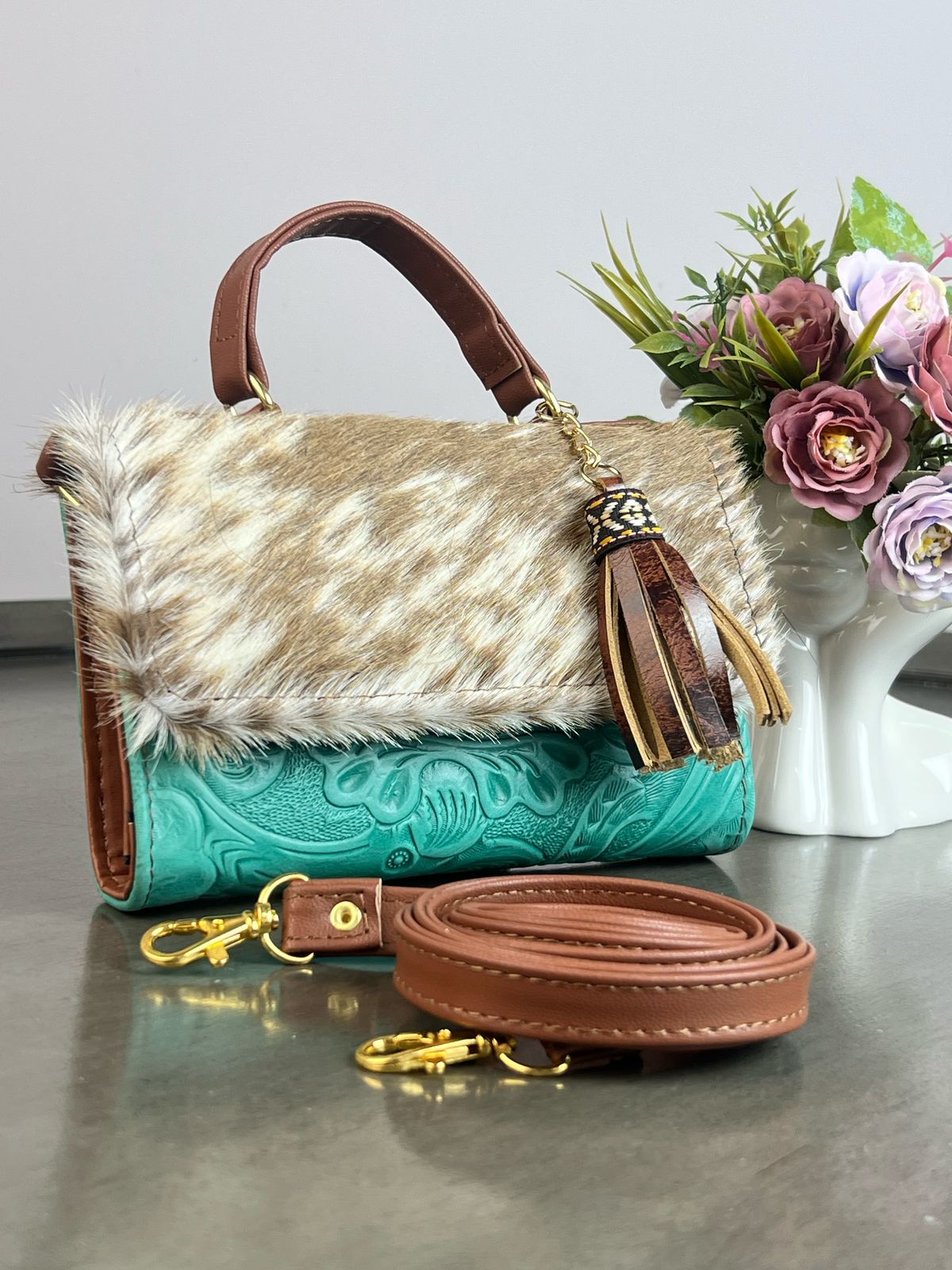 CROSSBODY DELIA JADE PELO