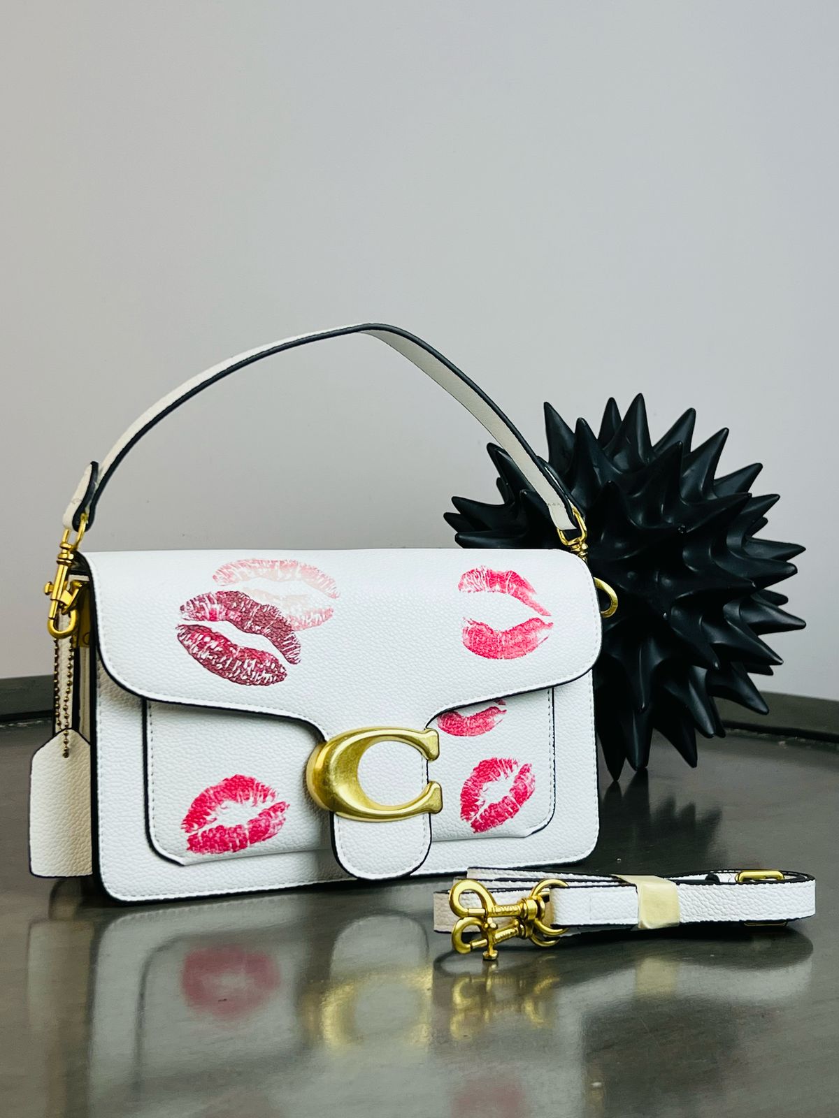 IMPORTACION CROSSBODY COACH HUESO BESOS