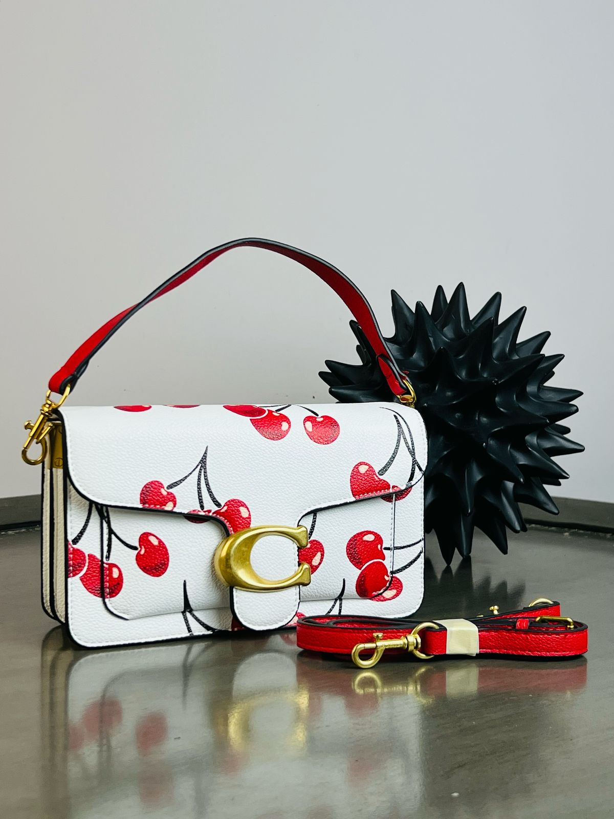 IMPORTACION CROSSBODY COACH HUESO CEREZAS