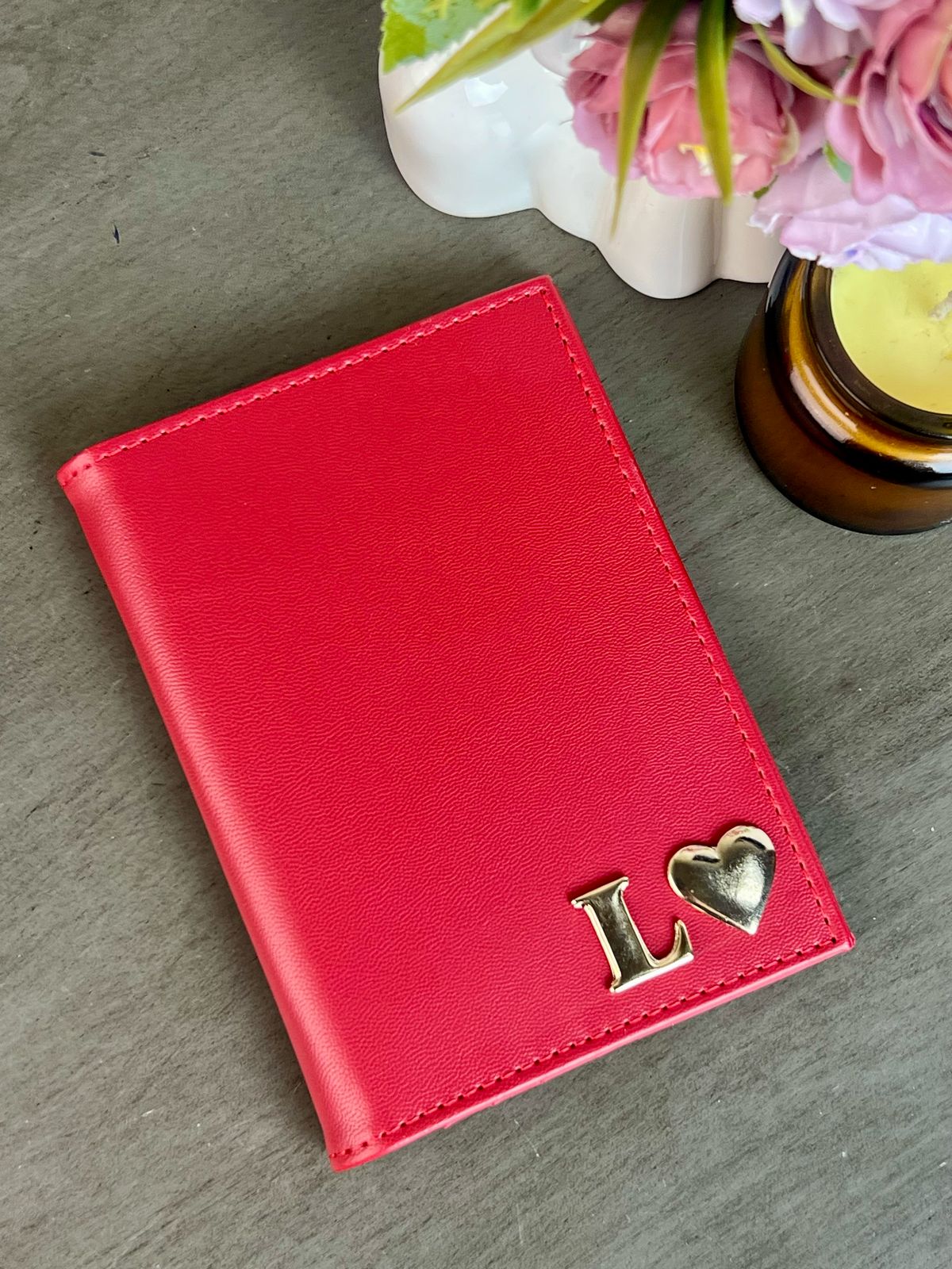 PORTAPASAPORTE IND ROJO FERRARI LISO