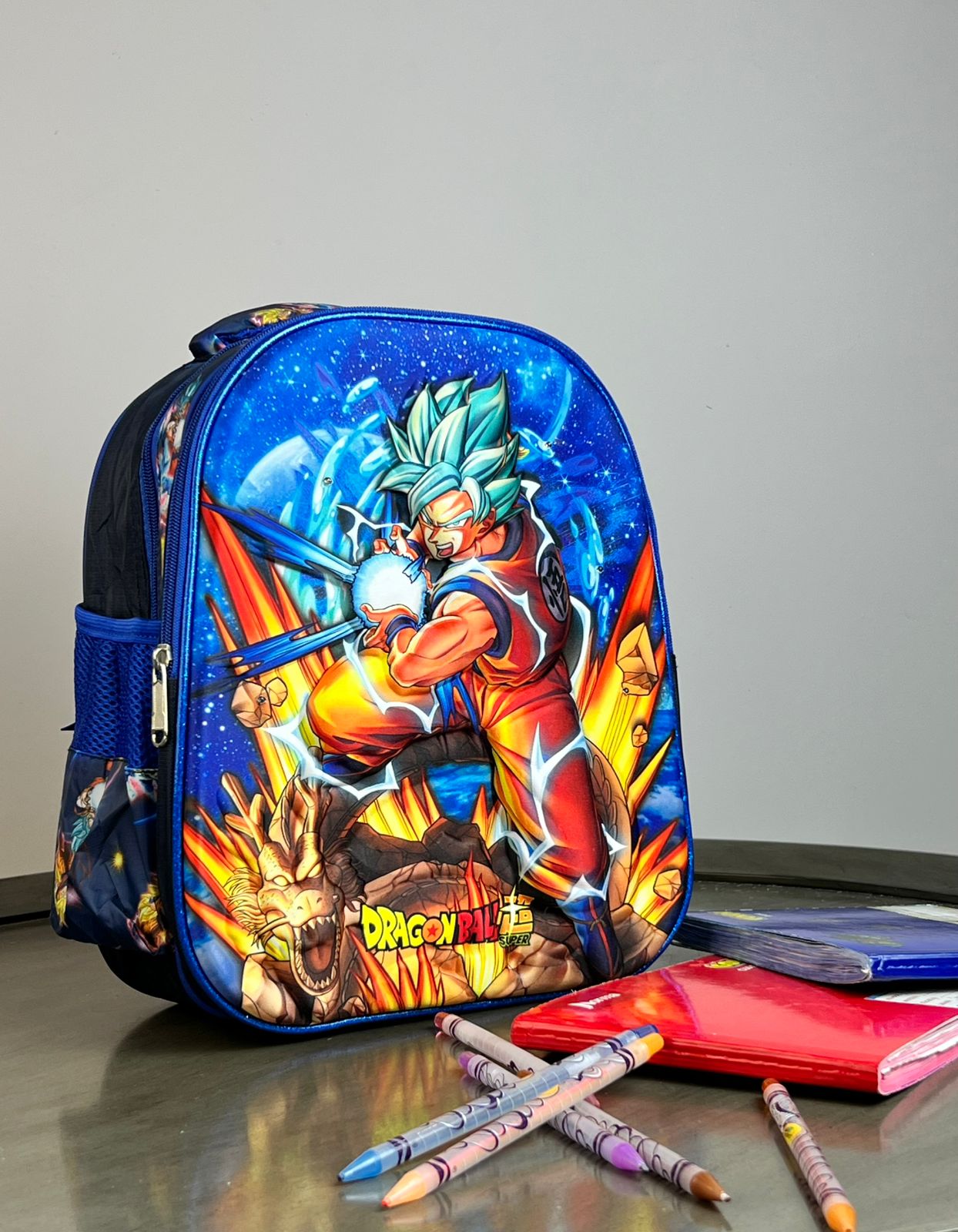 MOCHILA KYNDER PERSONAJES 3D DRAGON BALL SUPER