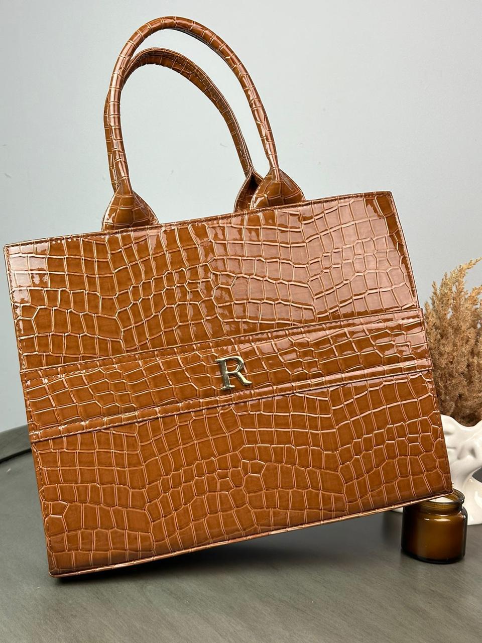 TOTE CLASICA GDE ESPECIAL CAMEL DRILO CHAROL