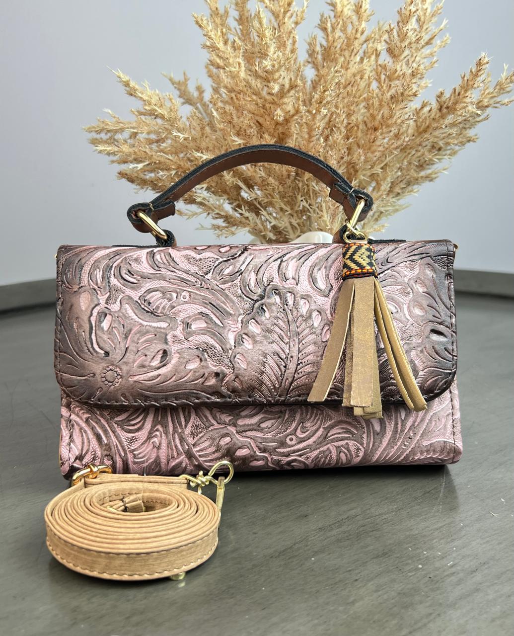 MAOMA DELIA 1.0 FLORES Y HOJAS ROSA SUAVE