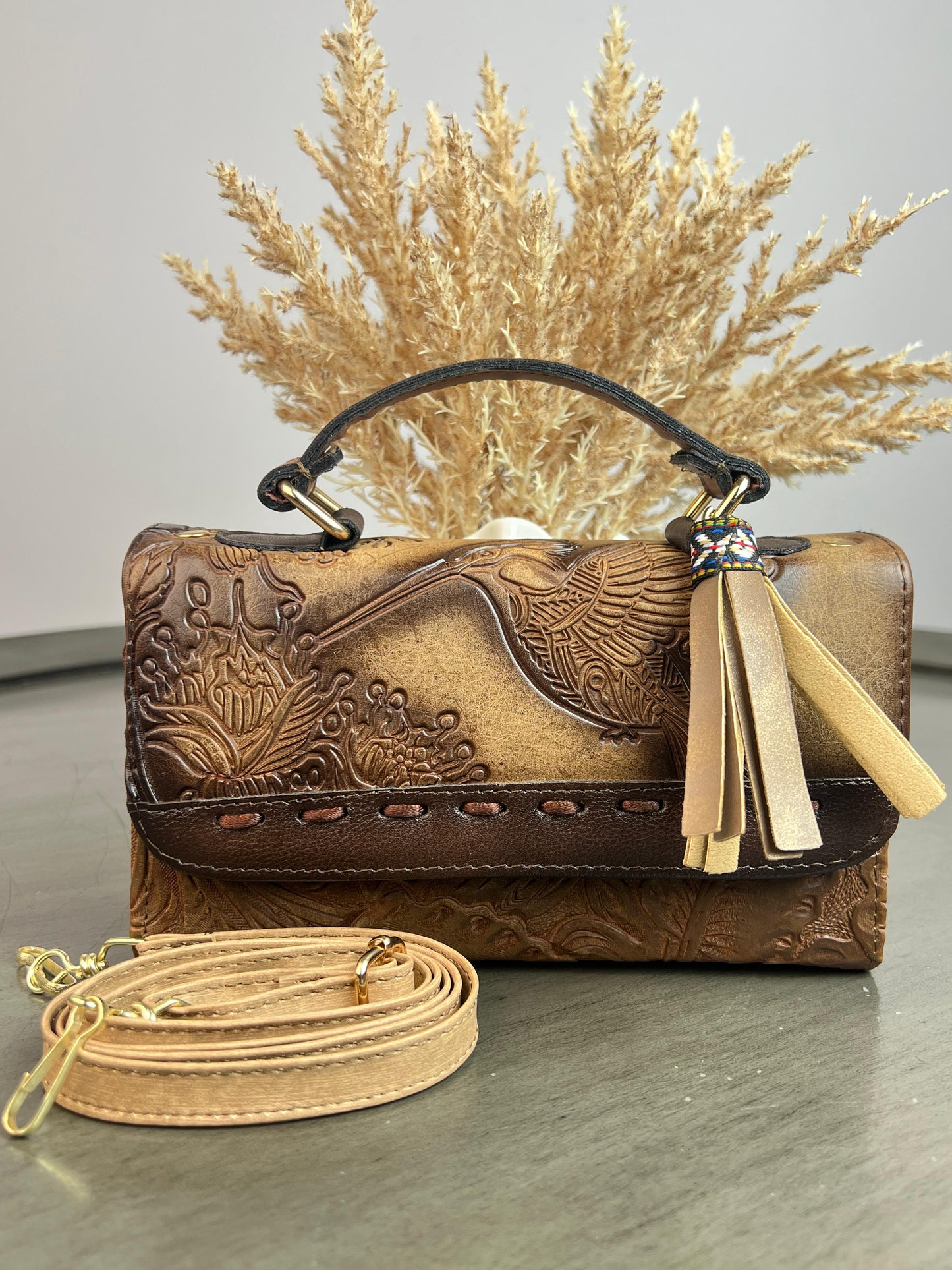 MAOMA DELIA 1.0 COLIBRI CAMEL/CHOCOLATE TEJIDO