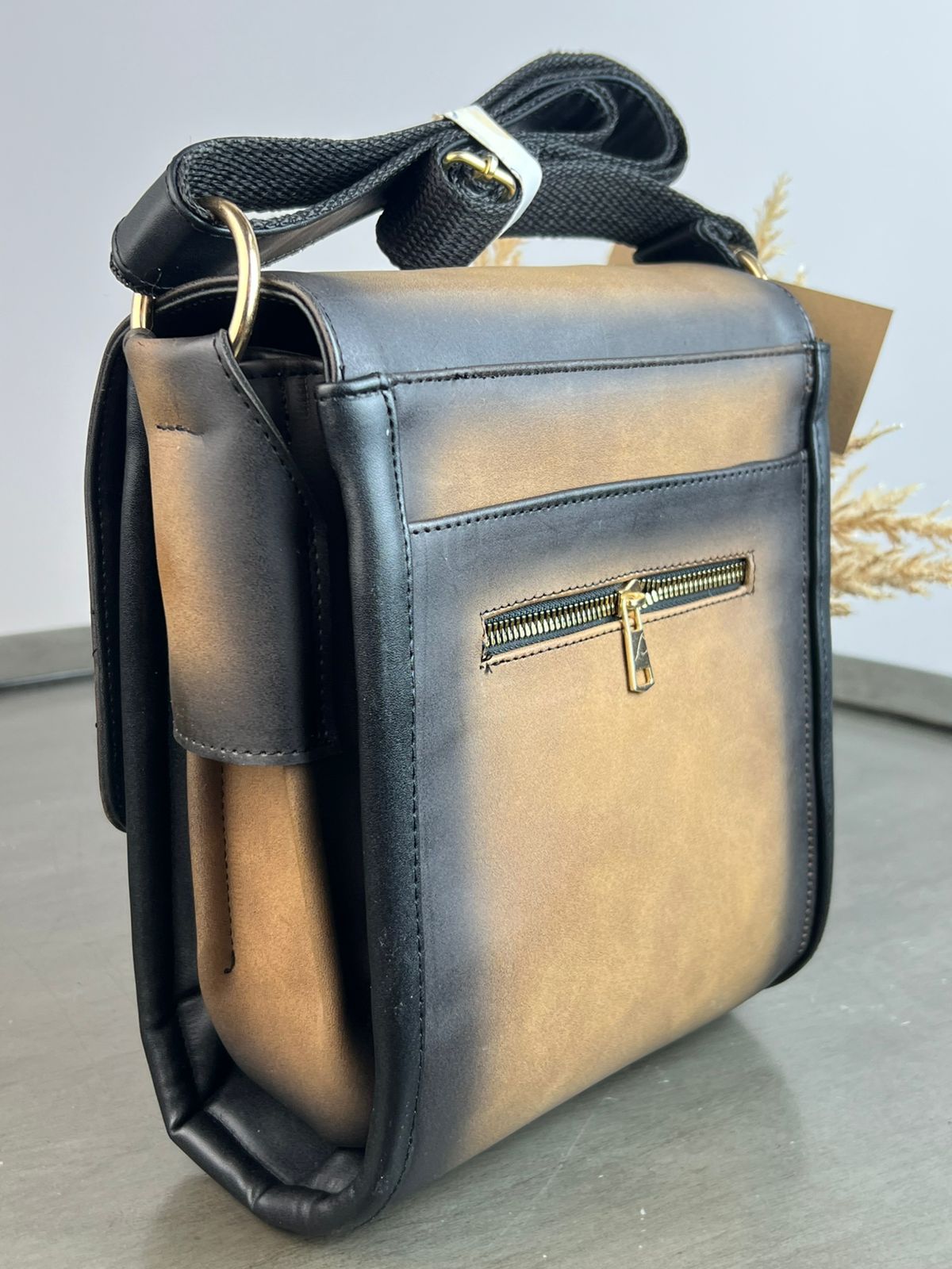MOD ARTESANAL VAQUERA CAMEL/VIBORA HUESO Y FERRERO
