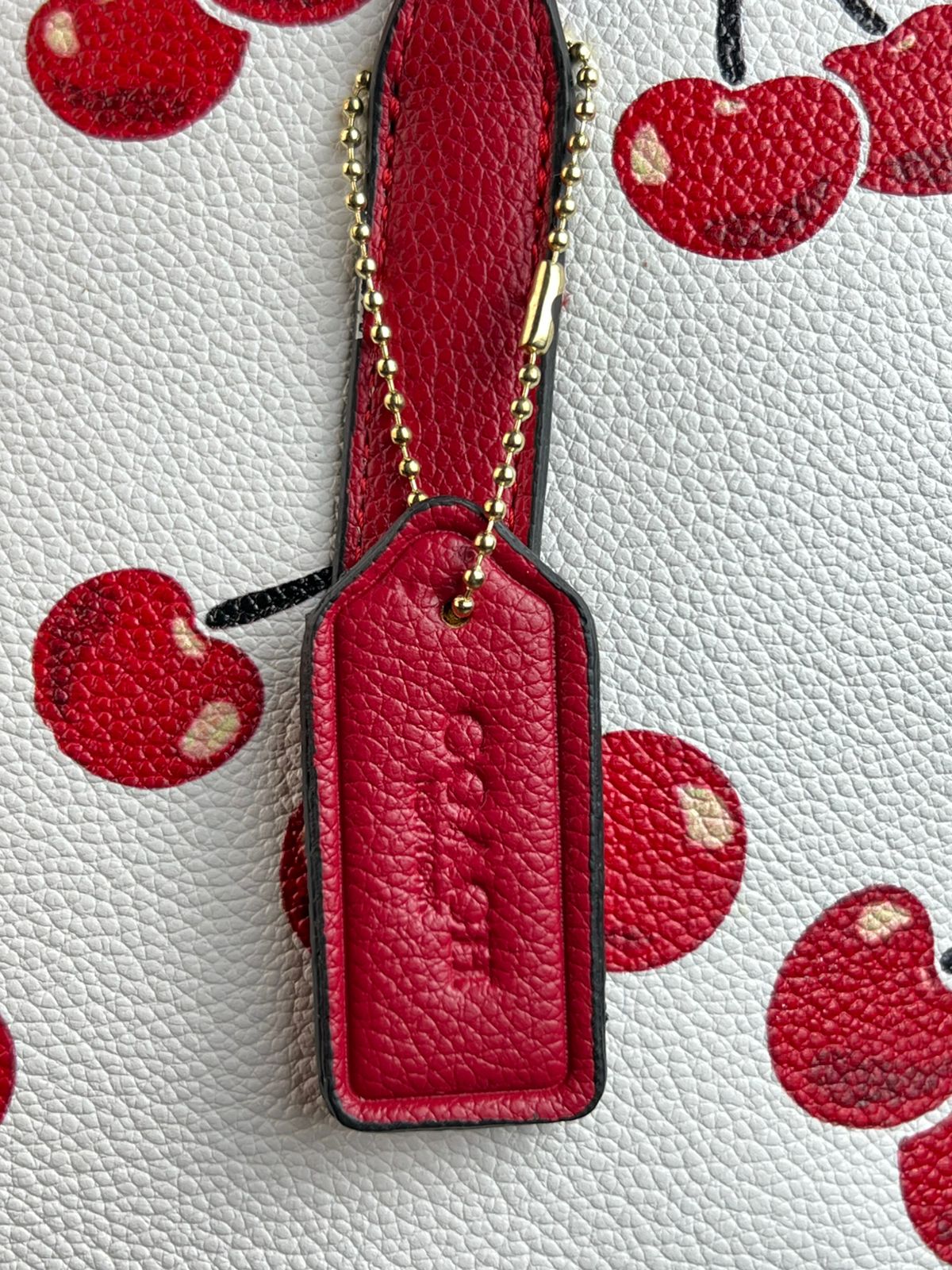 BOLSA COACH GRANDE CEREZAS CAFE/ROJO
