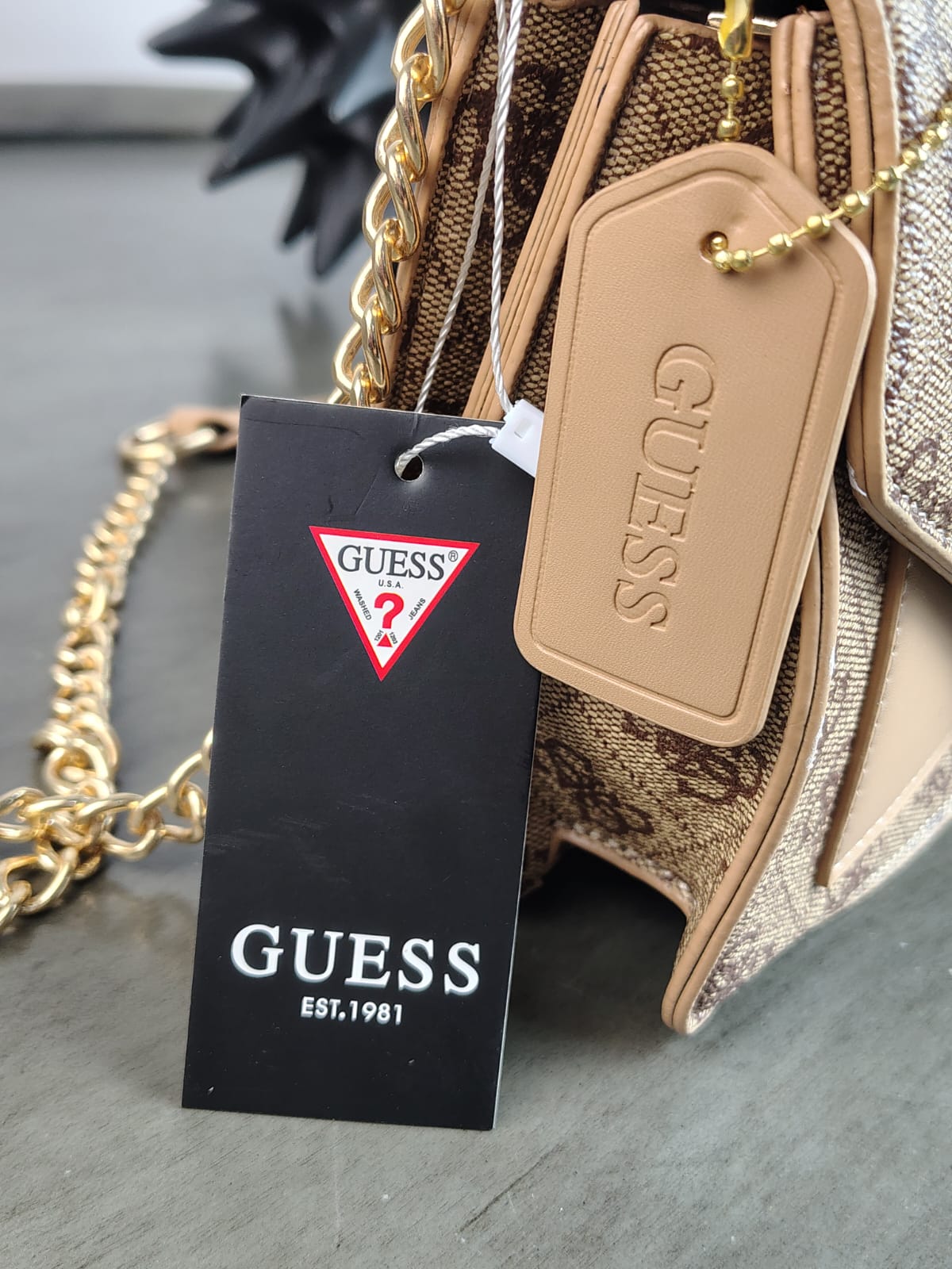CROSSBODY GUESS V KHAKI LISO