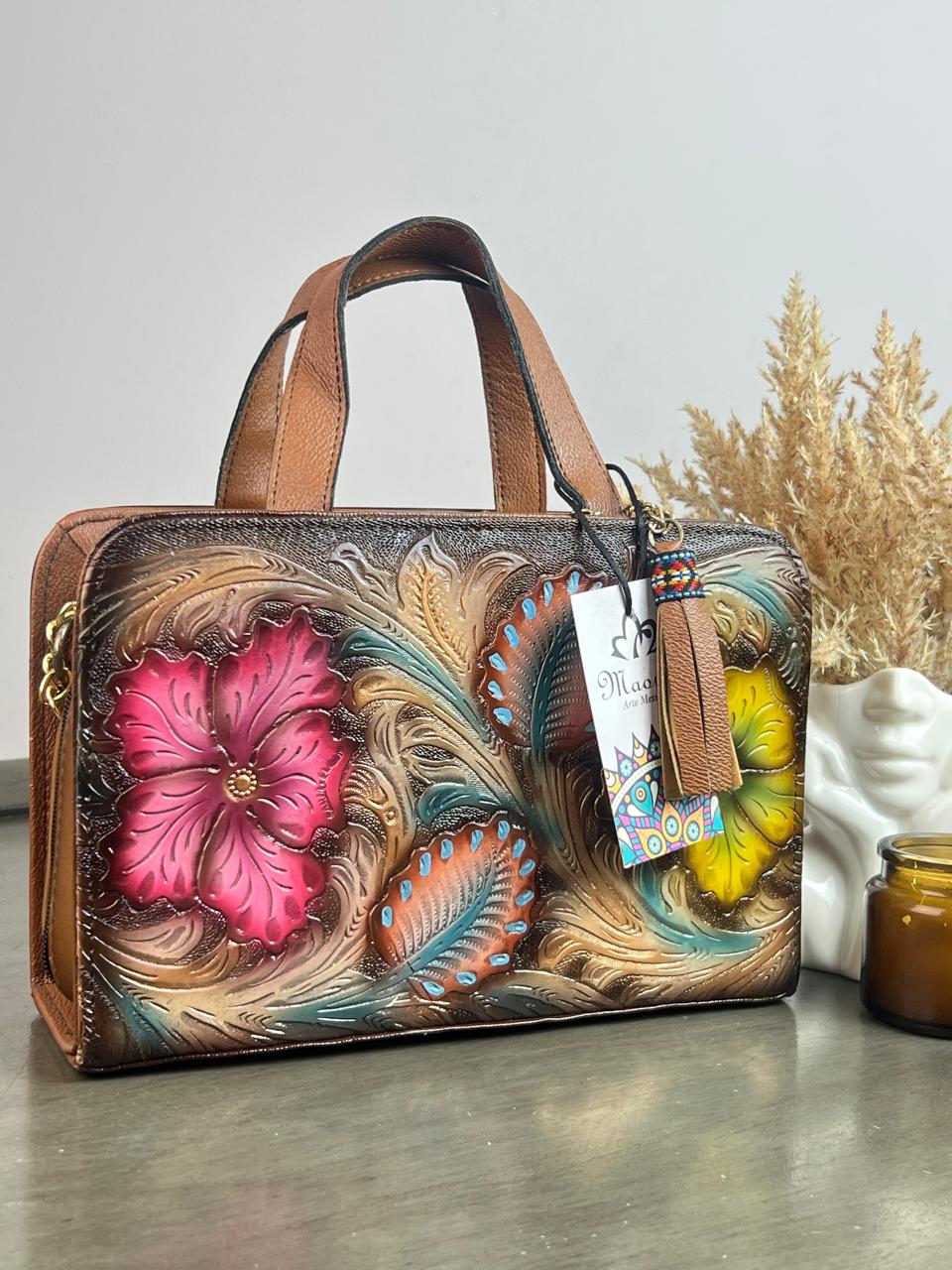 MAOMA CROSSBODY FLORES FIUSHA/AMARILLO