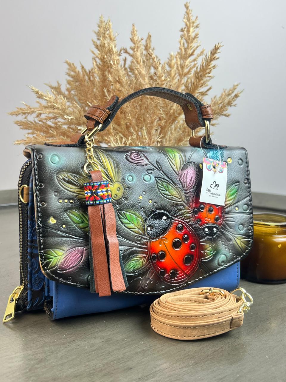 MAOMA DELIA DOBLE CATARINAS COBALTO TAPA GRIS