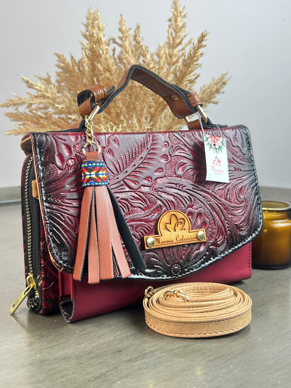 MAOMA DELIA DOBLE FLORES ROJO