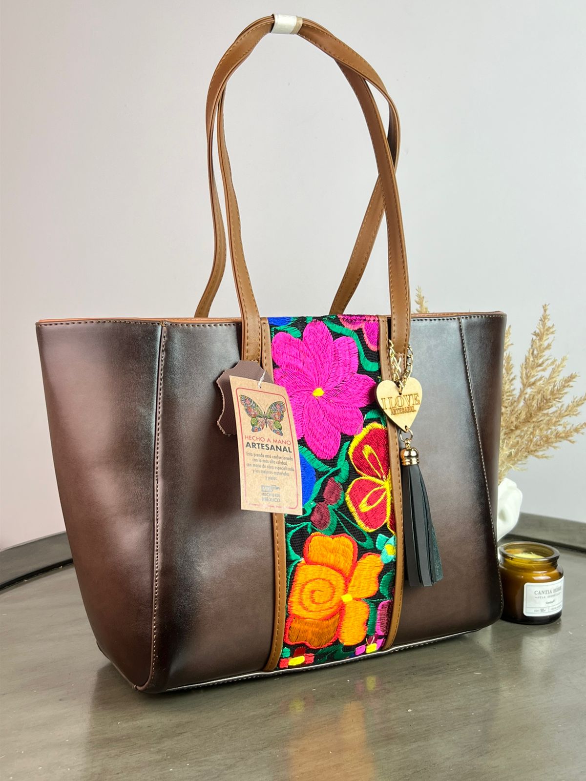 UB MOD ARTESANAL LUCERO FERRERO/FRANJA COLORES F NEGRO