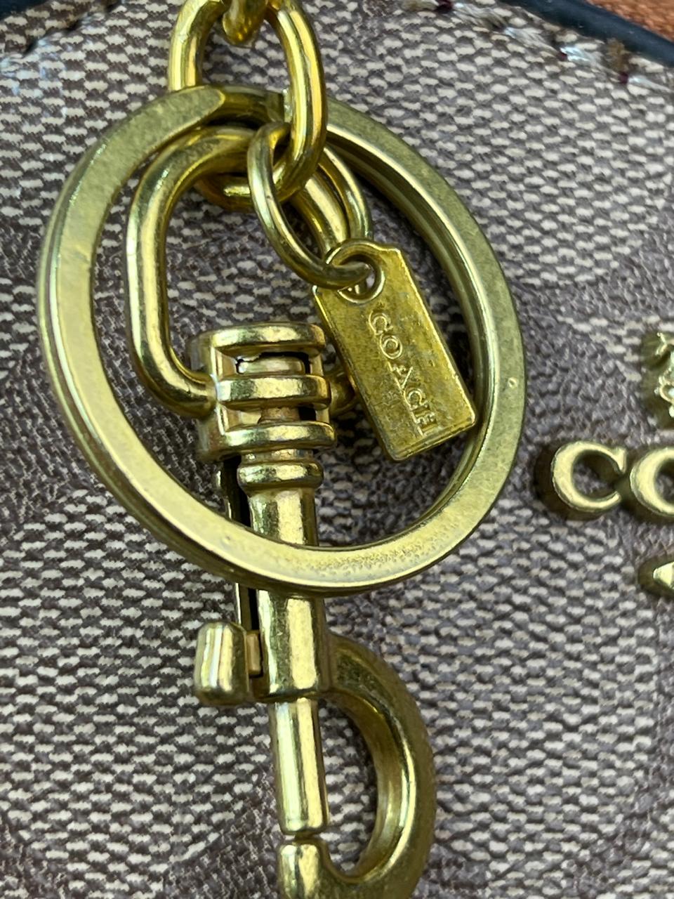 MONEDERO CORAZON COACH BLANCO BESOS ESTAMPADO