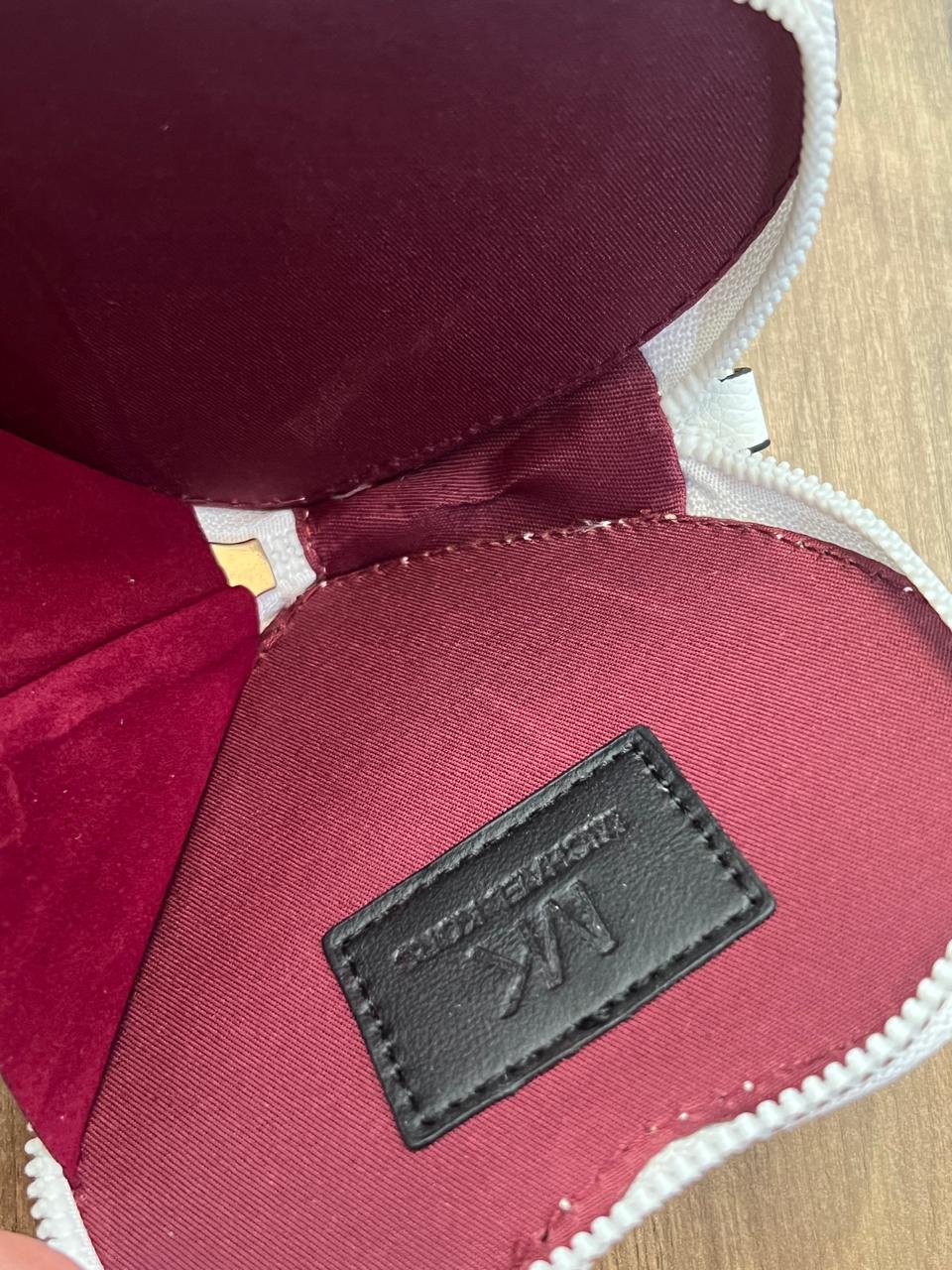 MONEDERO CORAZON MICHAEL KORS NEGRO ESTAMPADO