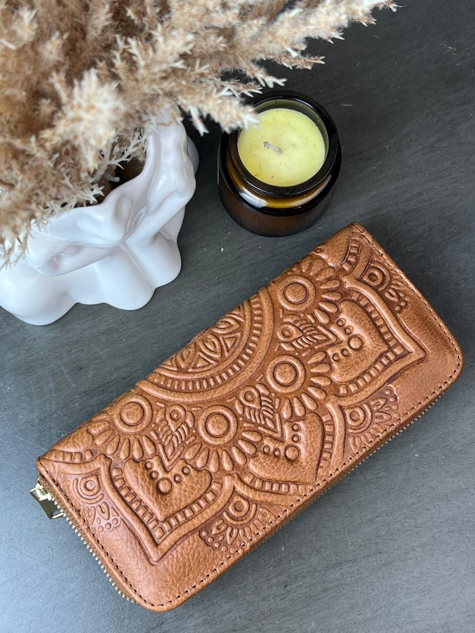 CARTERA 1 CIERRE MANDALA CAMEL MATE