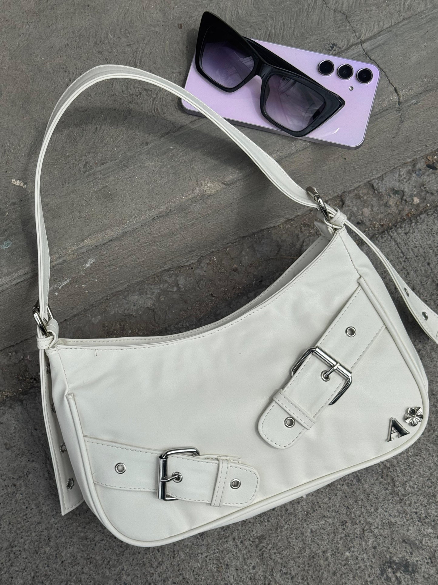 BOLSO FREYA HUESO H/PLATA