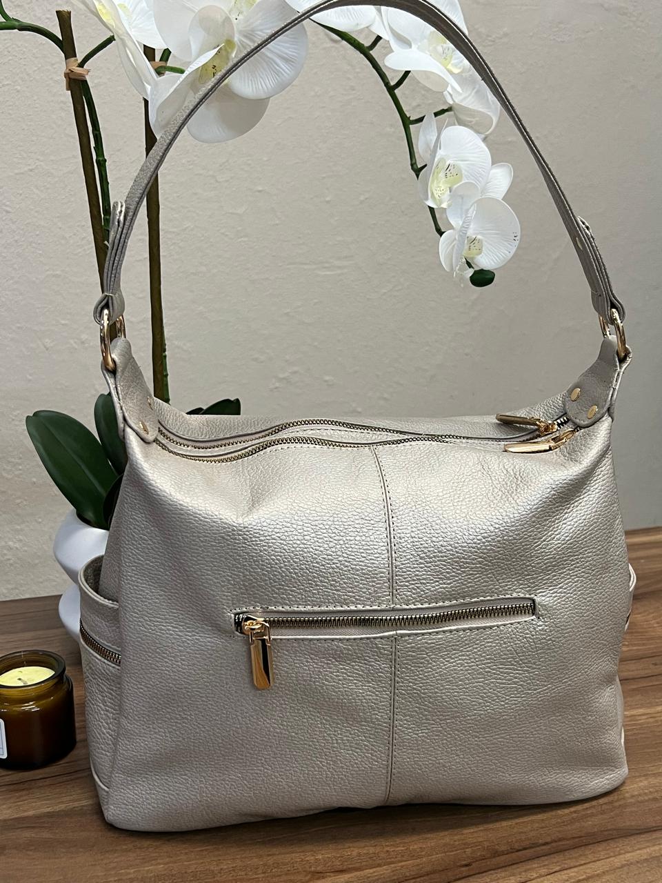 BOLSO PIEL SUIZA HUESO/NEGRO