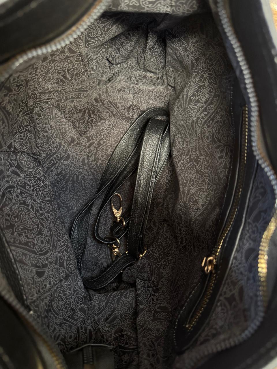 BOLSO 100% PIEL MONACO ANTIMONIO