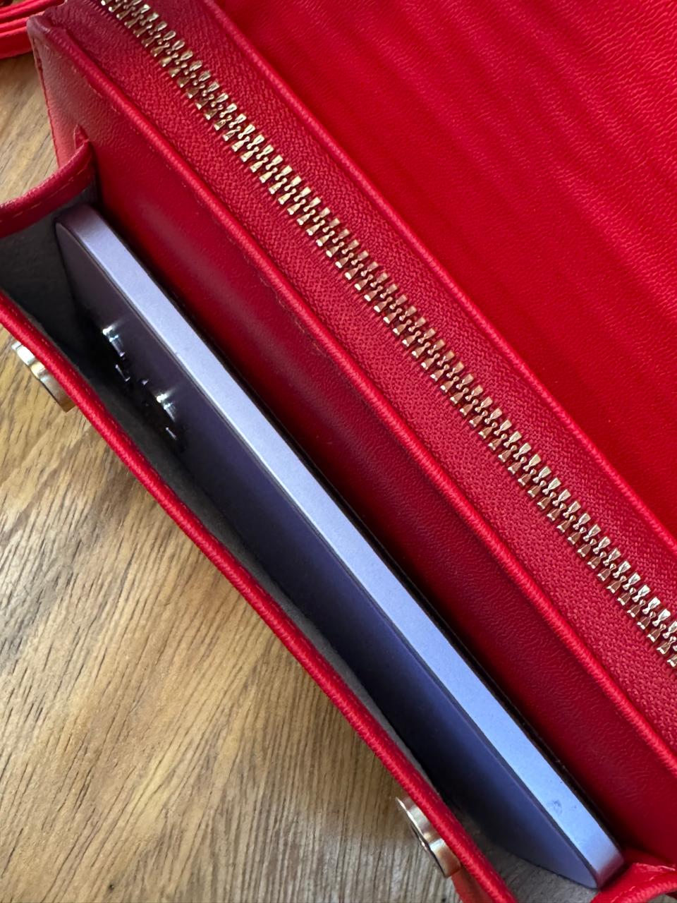 POCKET BAG NOVA CAMEL LISO H/DORADO