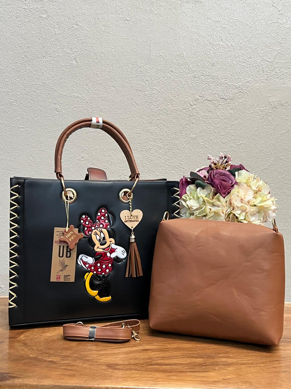 UB DUO ARTESANAL COMBO MINNIE MOUSE NEGRO