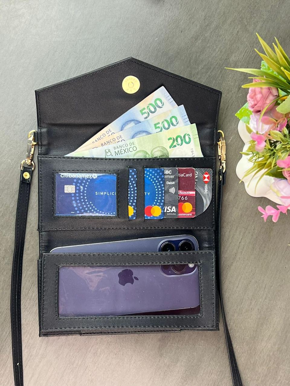 PORTACELULAR/CARTERA PLATA