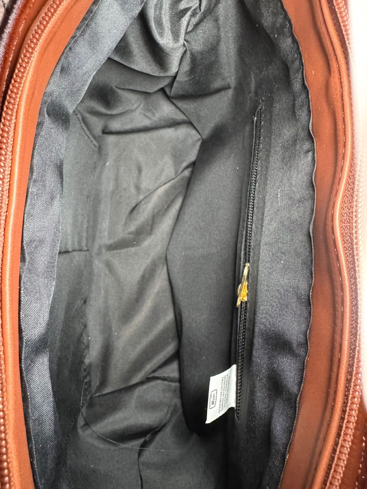 BOLSO ARTESANAL MELISSA GRABADO MARRON CLARO