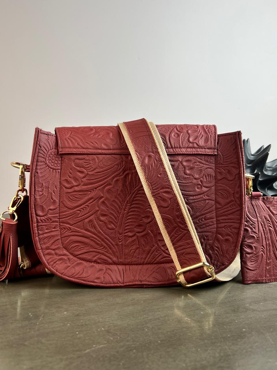 CROSSBODY MABEL CAMEL/COBRE