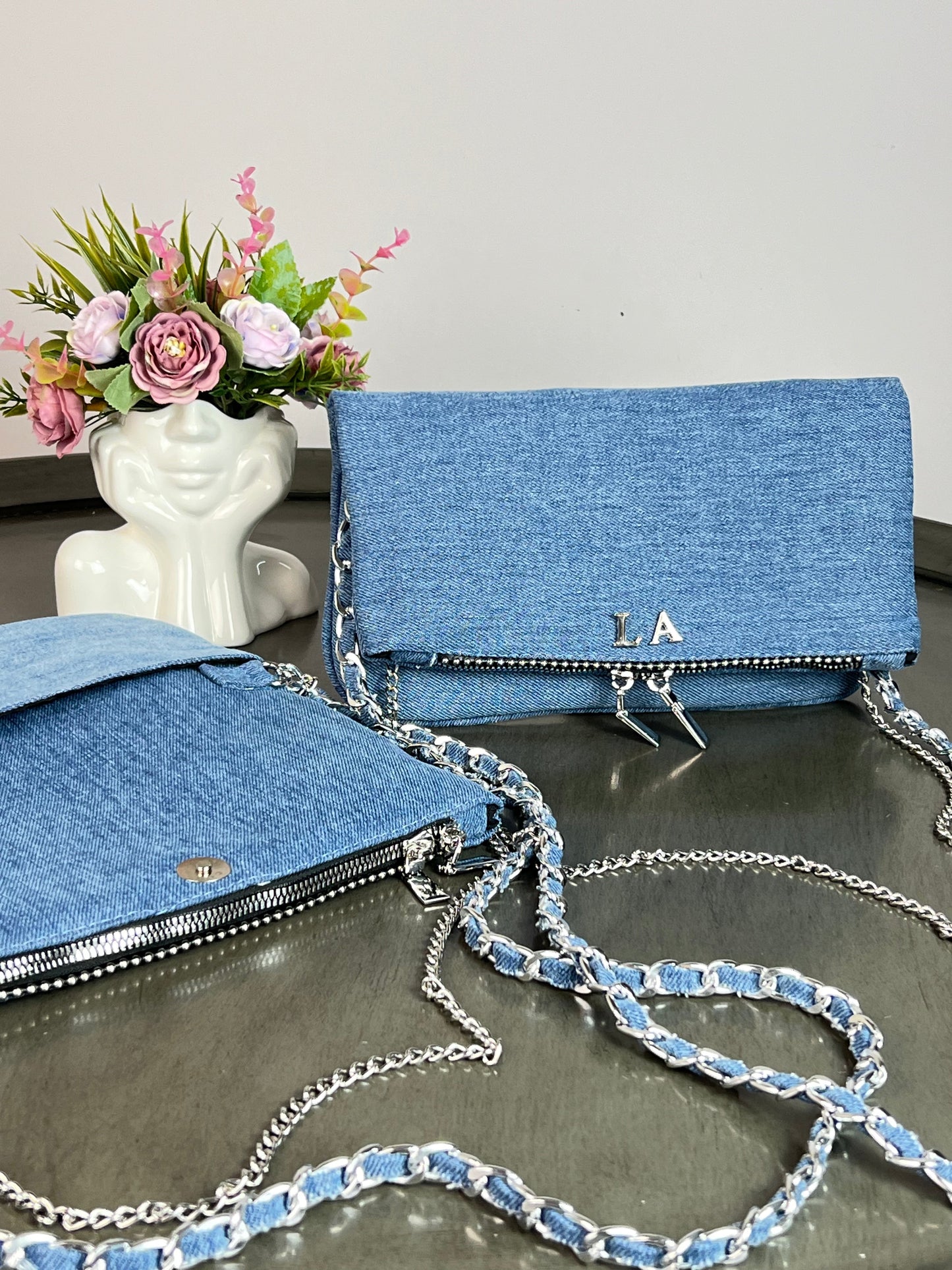 AMONET DENIM H/PLATA