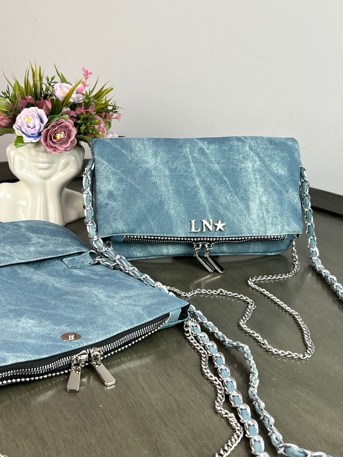 AMONET DENIM DIFUMINADO H/PLATA