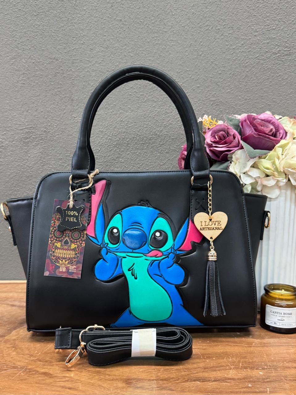 MOD ARTESANAL GAVIOTA STITCH NEGRO