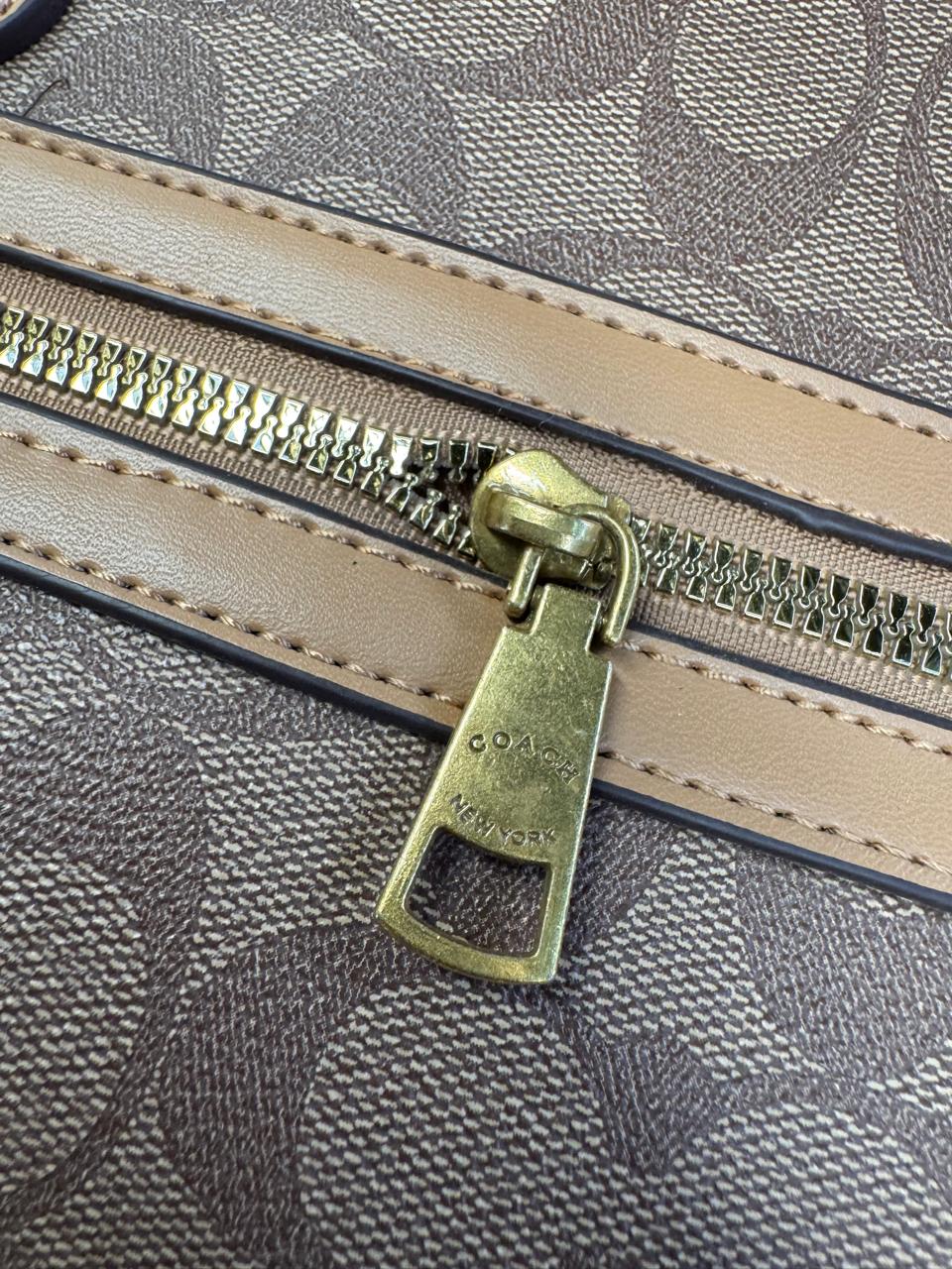 IMPORTACION GALLERY TOTE COACH BEIGE/CAMEL ESTAMPADO