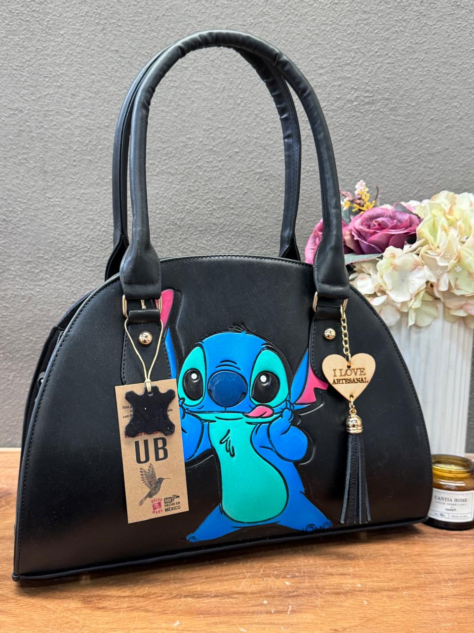 UB MOD ARTESANAL LUNA 1 STITCH NEGRO
