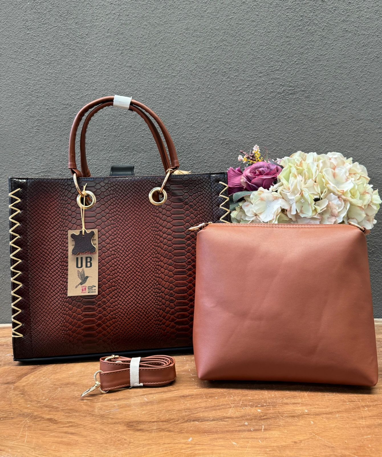 UB DUO ARTESANAL COMBO VIBORA MARRON