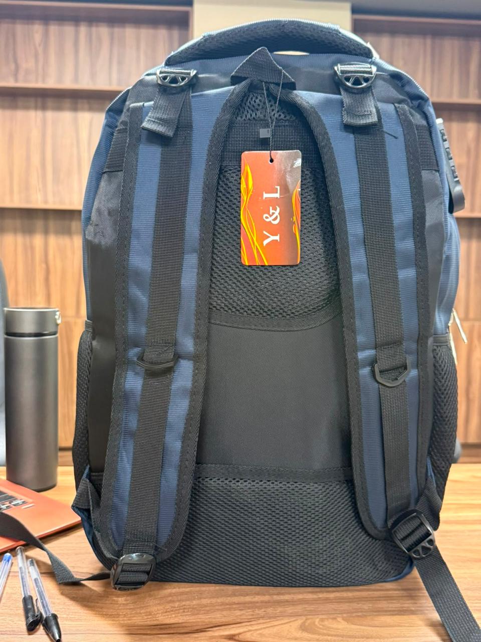 MOCHILA CANDADO YL COLOR AZUL