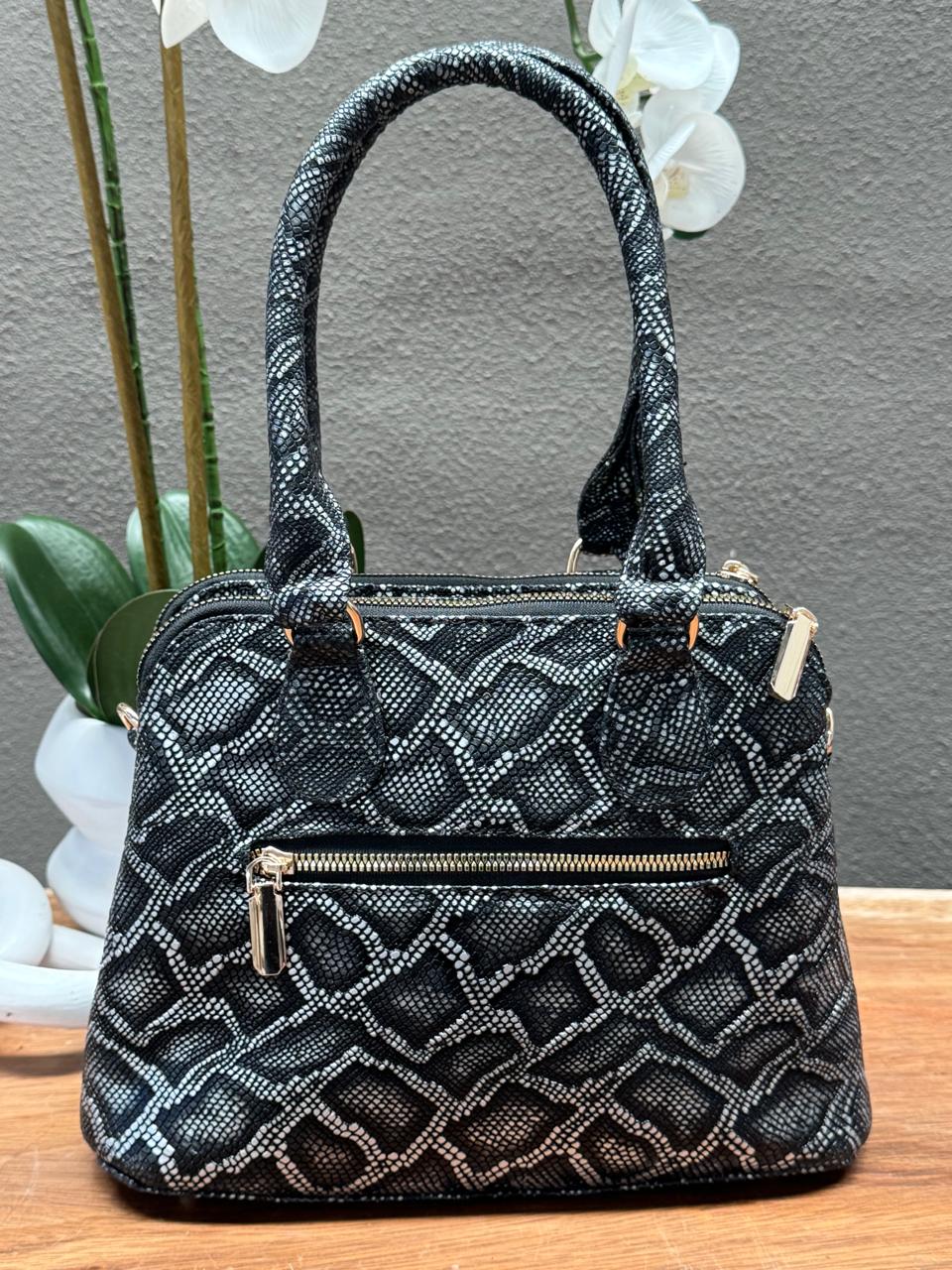 BOLSO 100% PIEL FINLANDIA ANACONDA ANTIMONIO