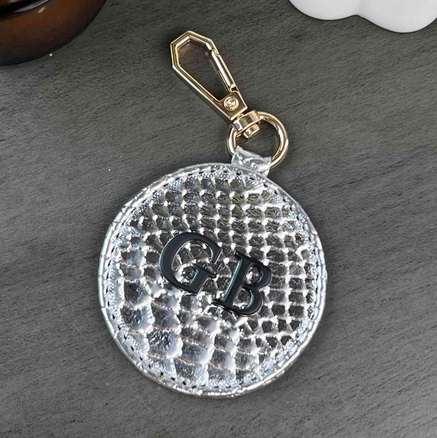 LLAVERO CIRCULAR PLATA PITON