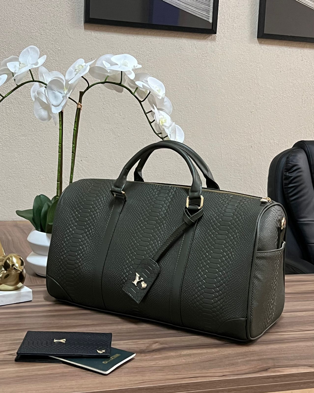 MALETA LCON TAG LATERALES VERDE MILITAR