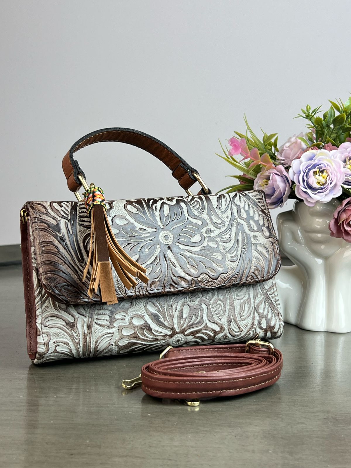 MAOMA DELIA 1.0 FLORES GRIS