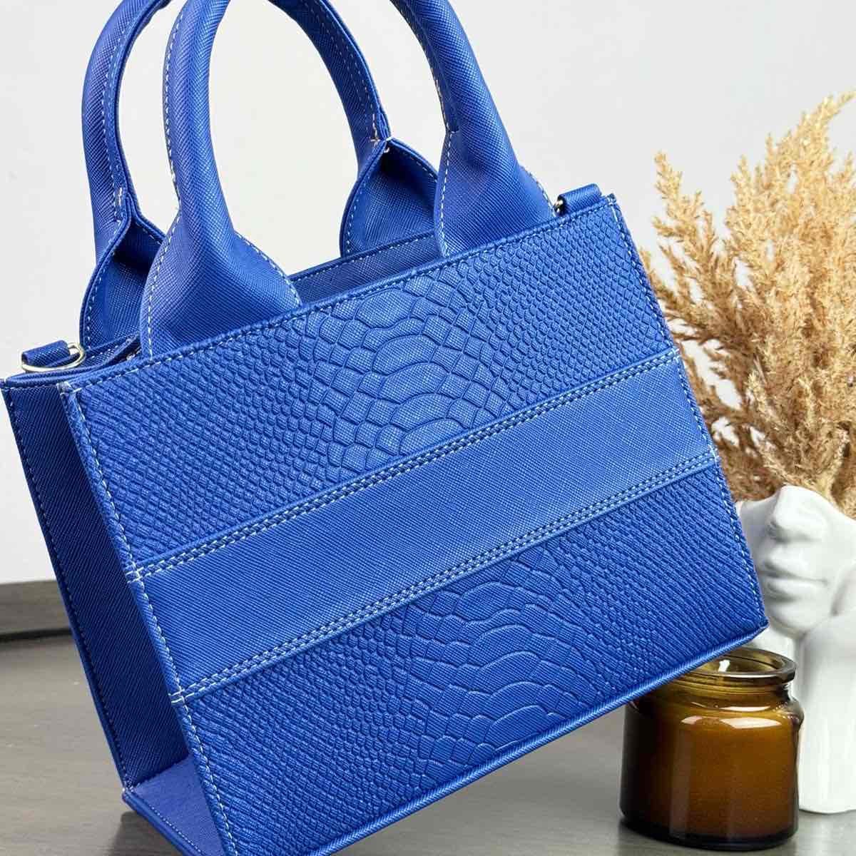 TOTE CLASICA MINI AZUL COBALTO