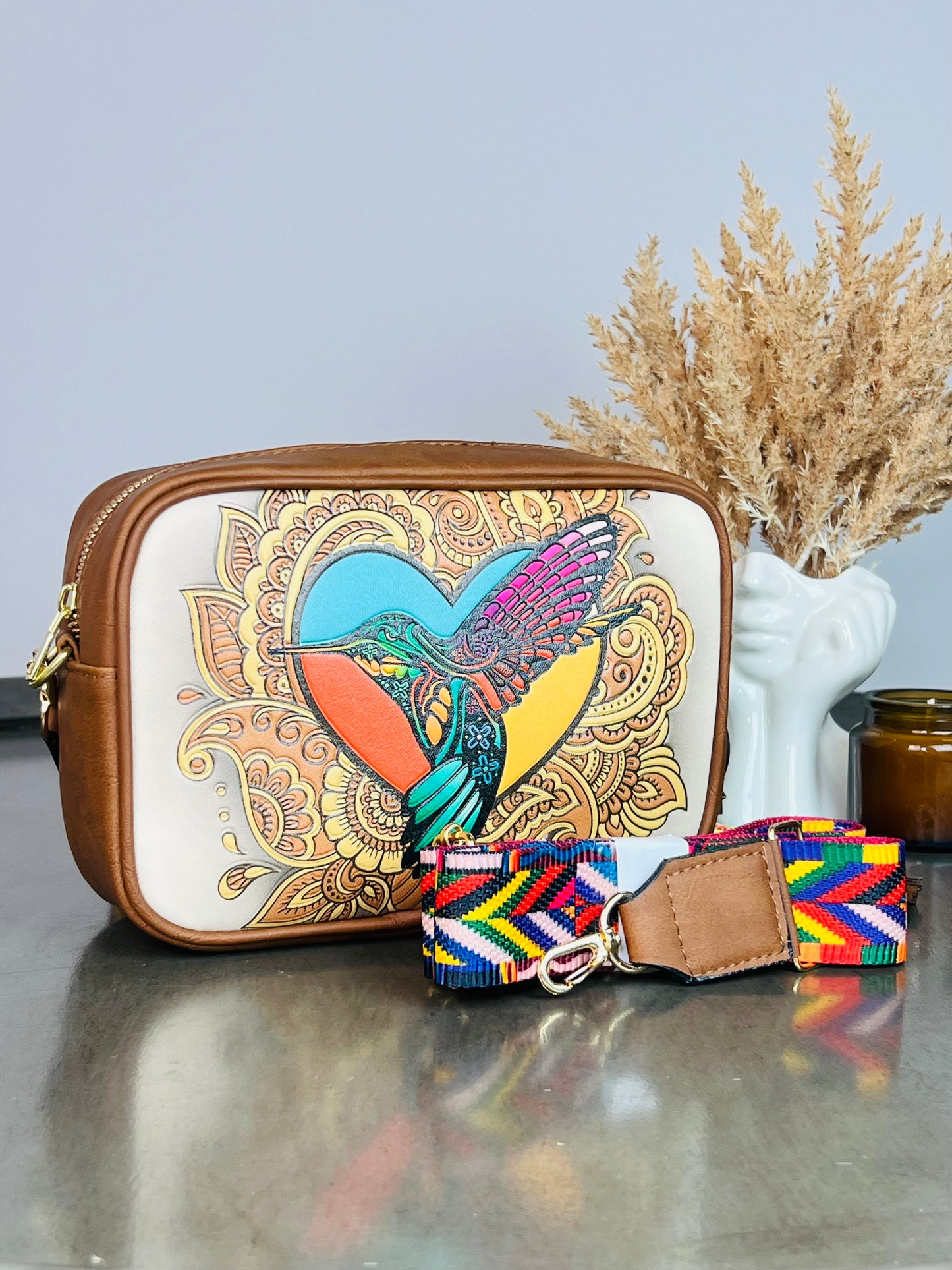 DB BANDOLERA INES COLIBRI HUESO