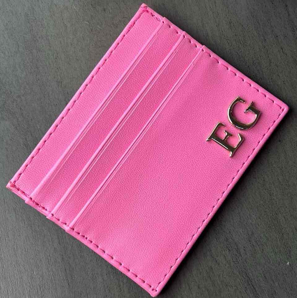 TARJETERO LISO ROSA POP