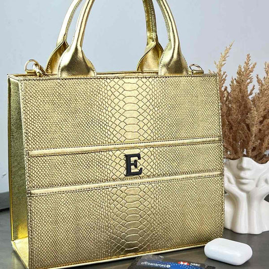 TOTE CLASICA MEDIANA DORADO METÁLICO