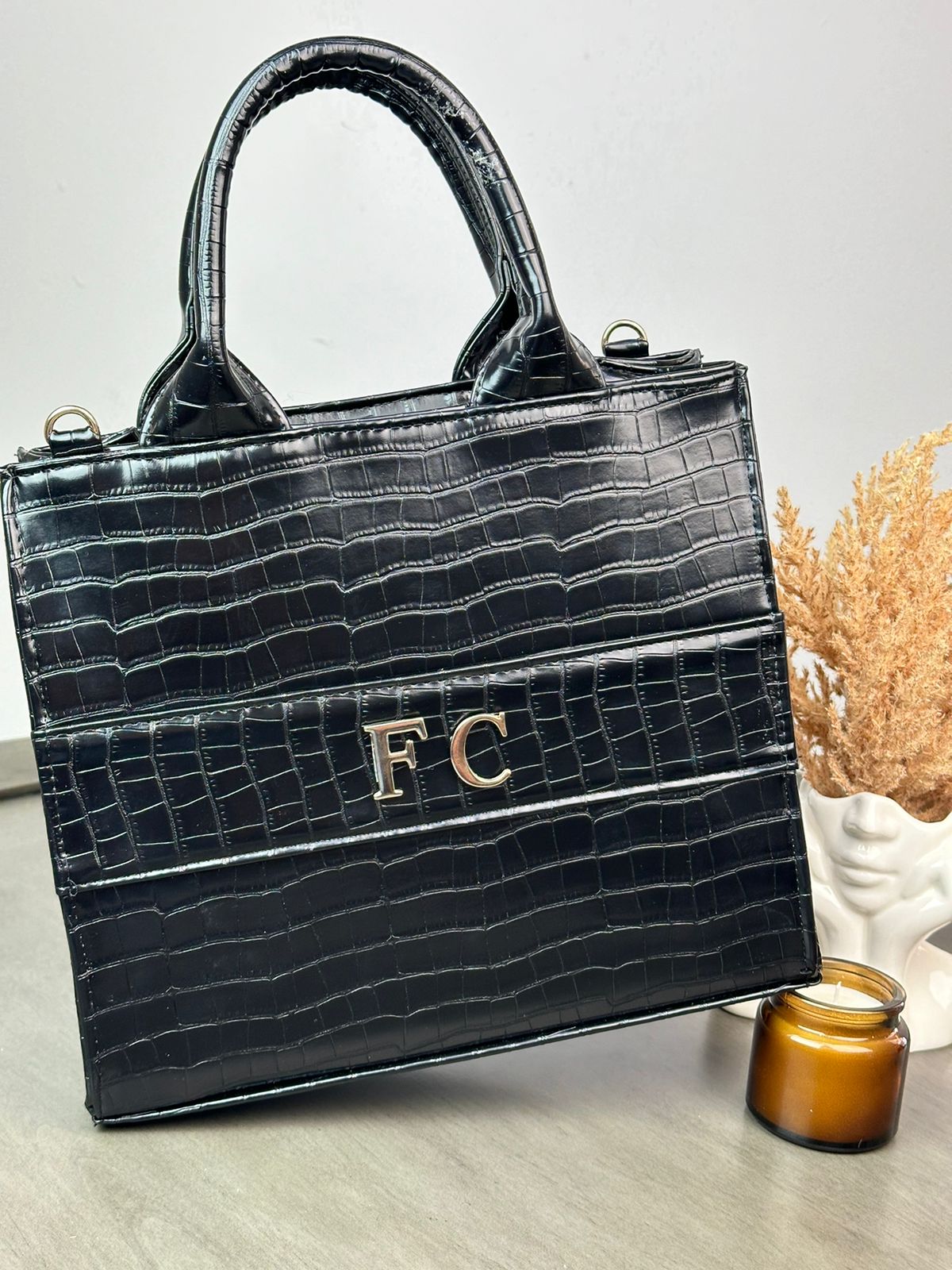 TOTE CLASICA MEDIANA ESPECIAL NEGRO DRILO