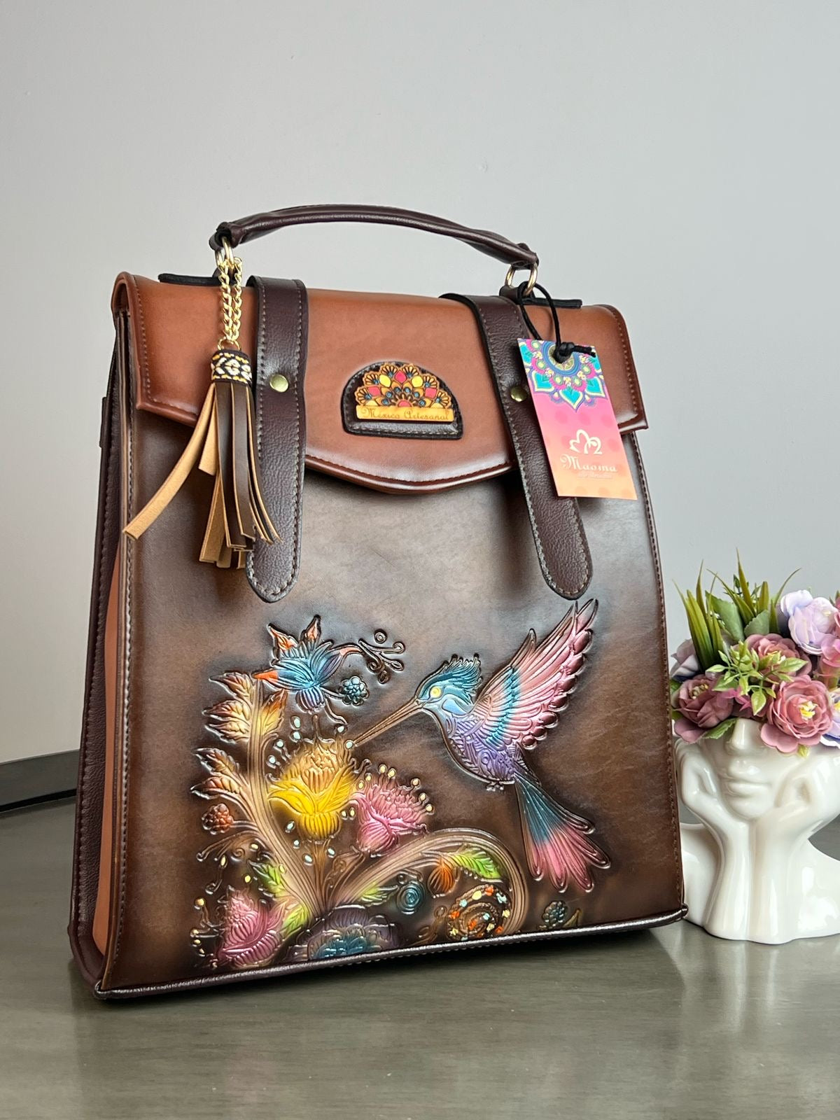 MAOMA GDE MOCHILA SANDY COLIBRI-CAFE