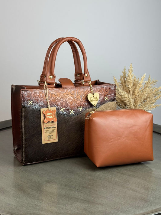 DUO ARTESANAL COMBO MED CAMEL PELO CAFÉ