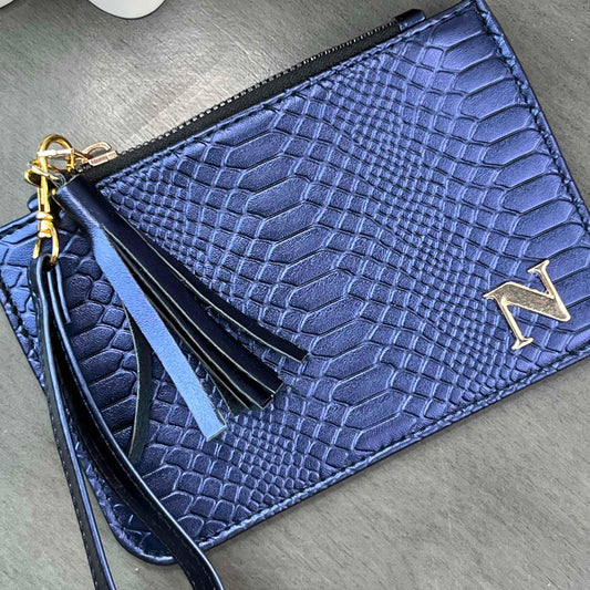 MONEDERO XL AZUL MARINO METALICO