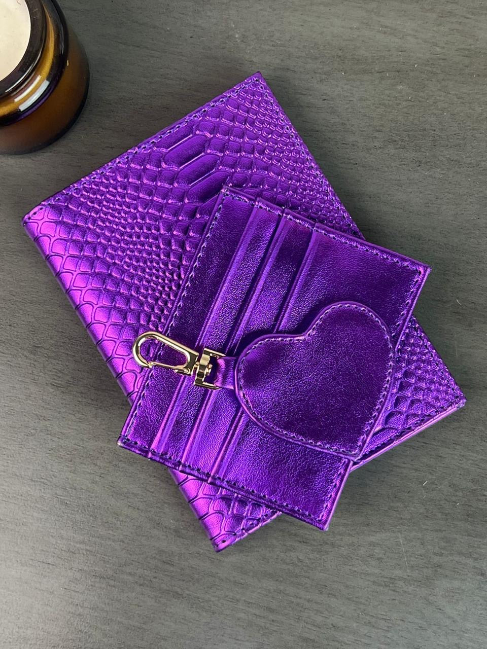 TRIO LLAVERO MORADO METÁLICO