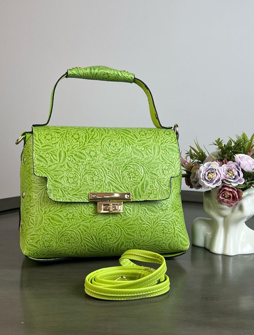 CIRCE MED FLORES VERDE LIMON
