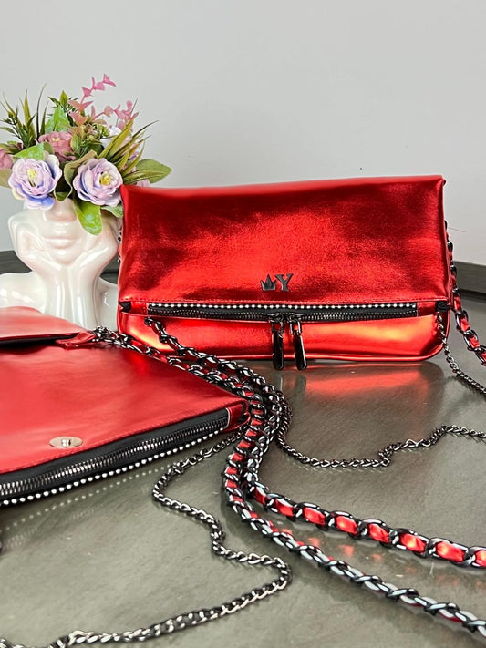 AMONET COLOR ROJO METALICO H/NEGRO